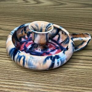 Vintage Czech Coronet Ceramic Candle Holder